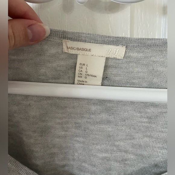 H&M Oversized Lightweight V-Neck Sweater - Picture 3 of 5